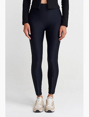 Leggings skinny a vita alta con dettaglio zip dilvin