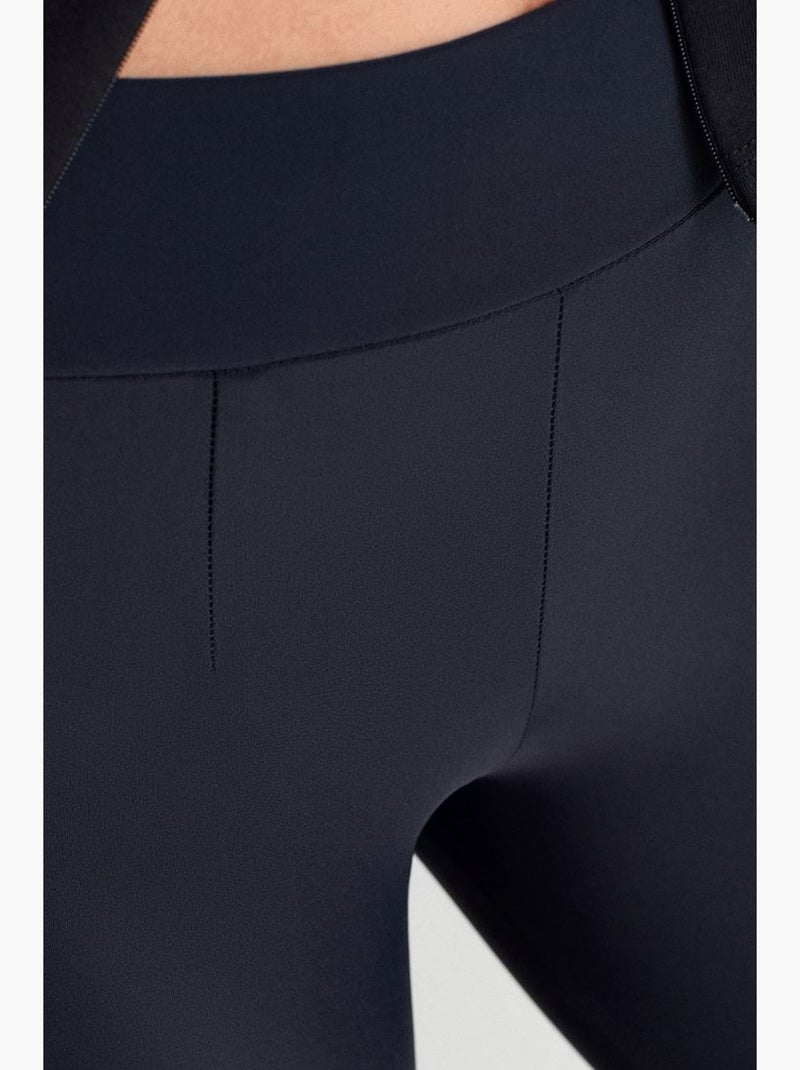 Leggings skinny a vita alta con dettaglio zip dilvin Blu marino - Kiabi