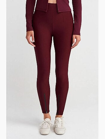 Leggings skinny a vita alta con dettaglio zip dilvin