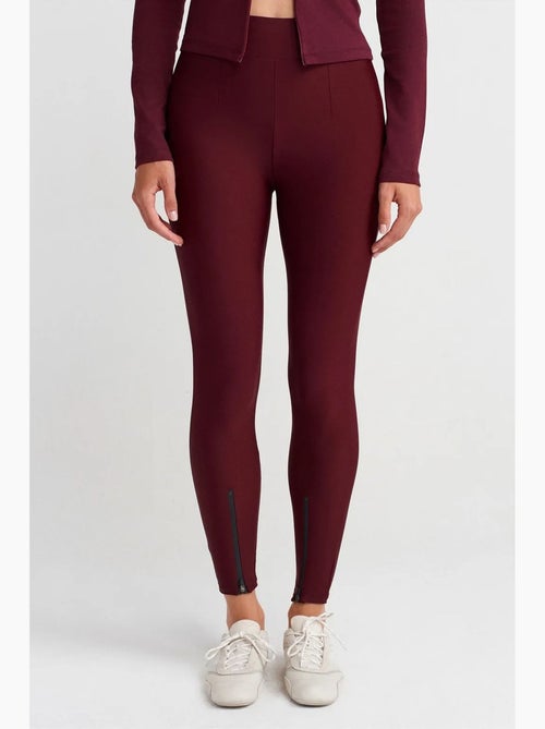 Leggings skinny a vita alta con dettaglio zip dilvin - Kiabi Leggings skinny a vita alta con dettaglio zip dilvin - Kiabi