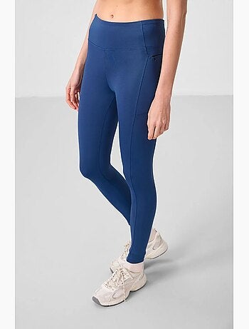 Leggings skinny a vita alta con tasca tommy