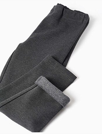 Leggings skinny con effetto spazzolato