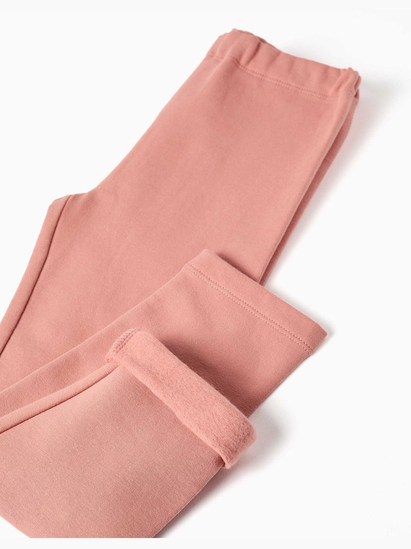 Leggings skinny con effetto spazzolato Rosa - Kiabi