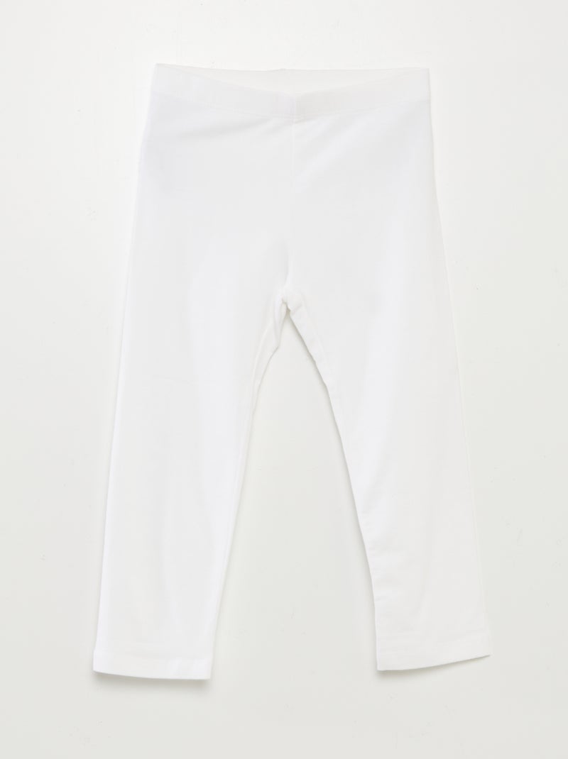 Leggings sotto il ginocchio bianco - Kiabi
