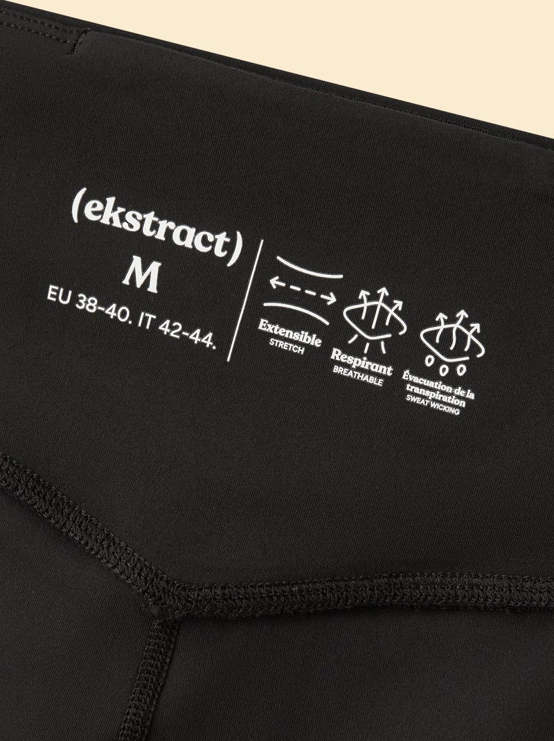 Leggings sportivi 7/8 - (ekstract) Nero - Kiabi
