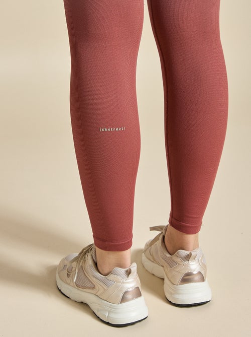 Leggings sportivi a coste senza cuciture - (ekstract) - Kiabi