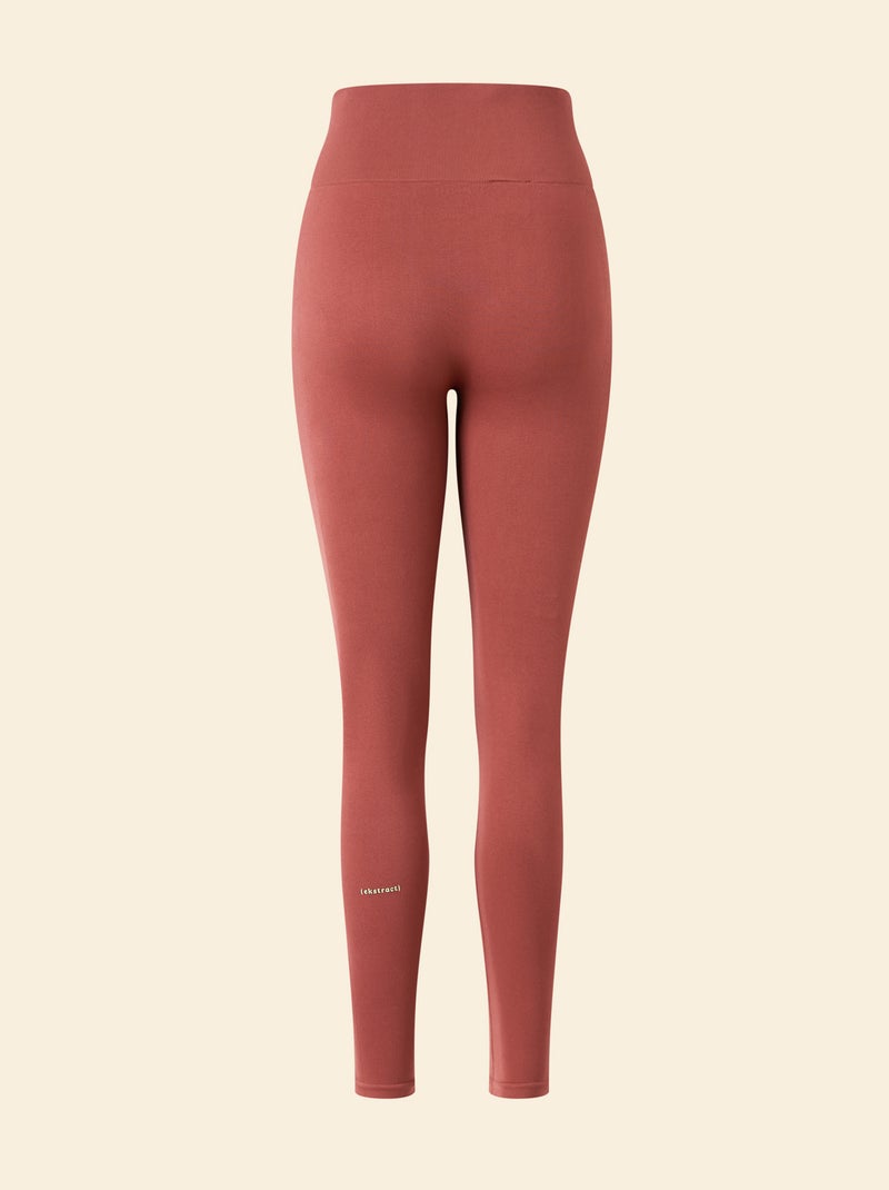 Leggings sportivi a coste senza cuciture - (ekstract) Marrone - Kiabi