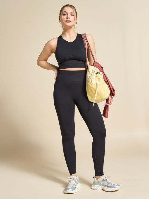 Leggings sportivi a coste senza cuciture - (ekstract) - Kiabi Leggings sportivi a coste senza cuciture - (ekstract) - Kiabi