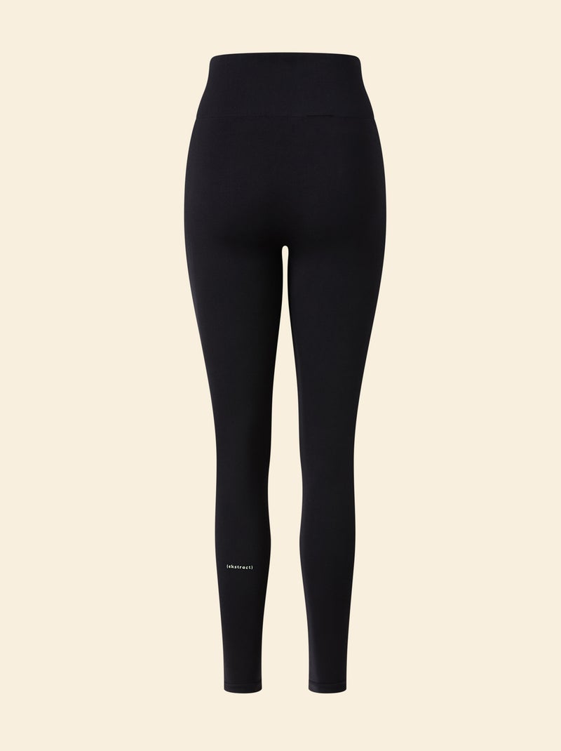 Leggings sportivi a coste senza cuciture - (ekstract) Nero - Kiabi