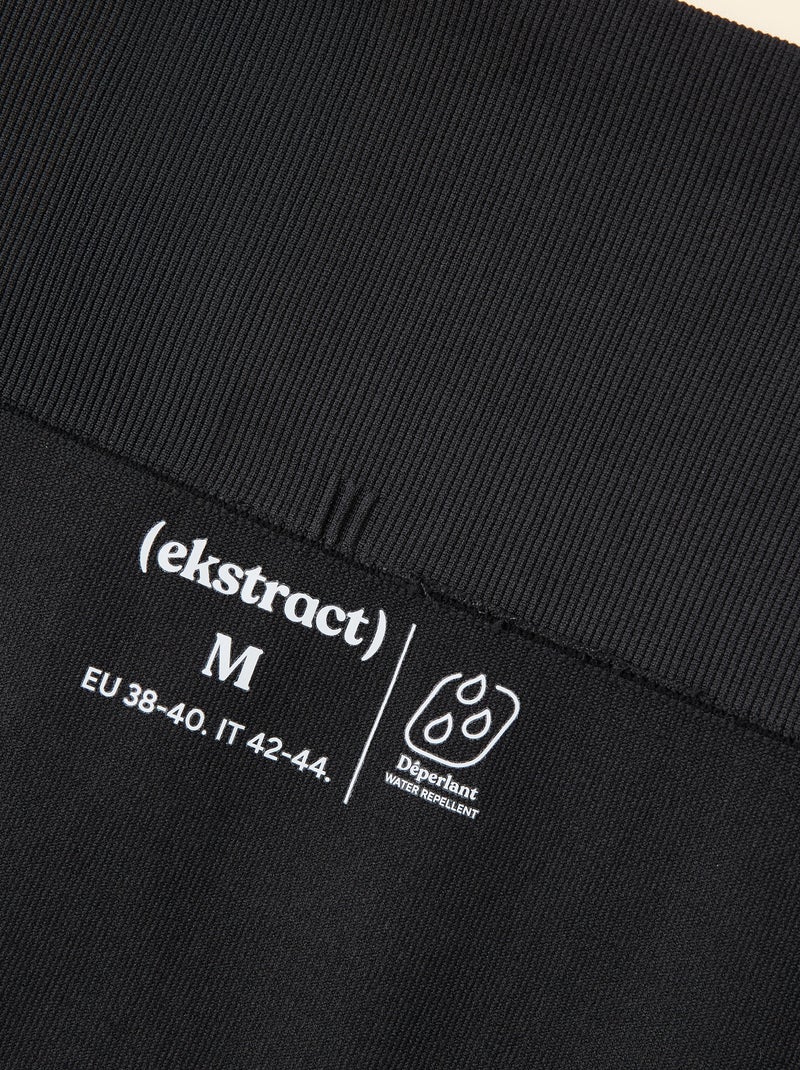 Leggings sportivi a coste senza cuciture - (ekstract) Nero - Kiabi