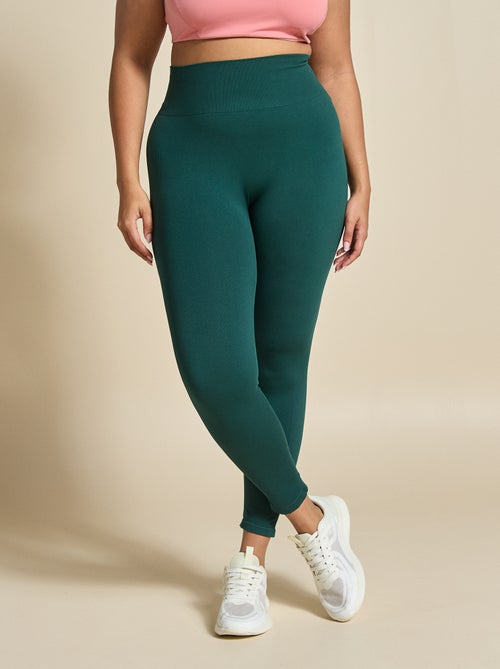 Leggings sportivi a coste senza cuciture - (ekstract) - Kiabi