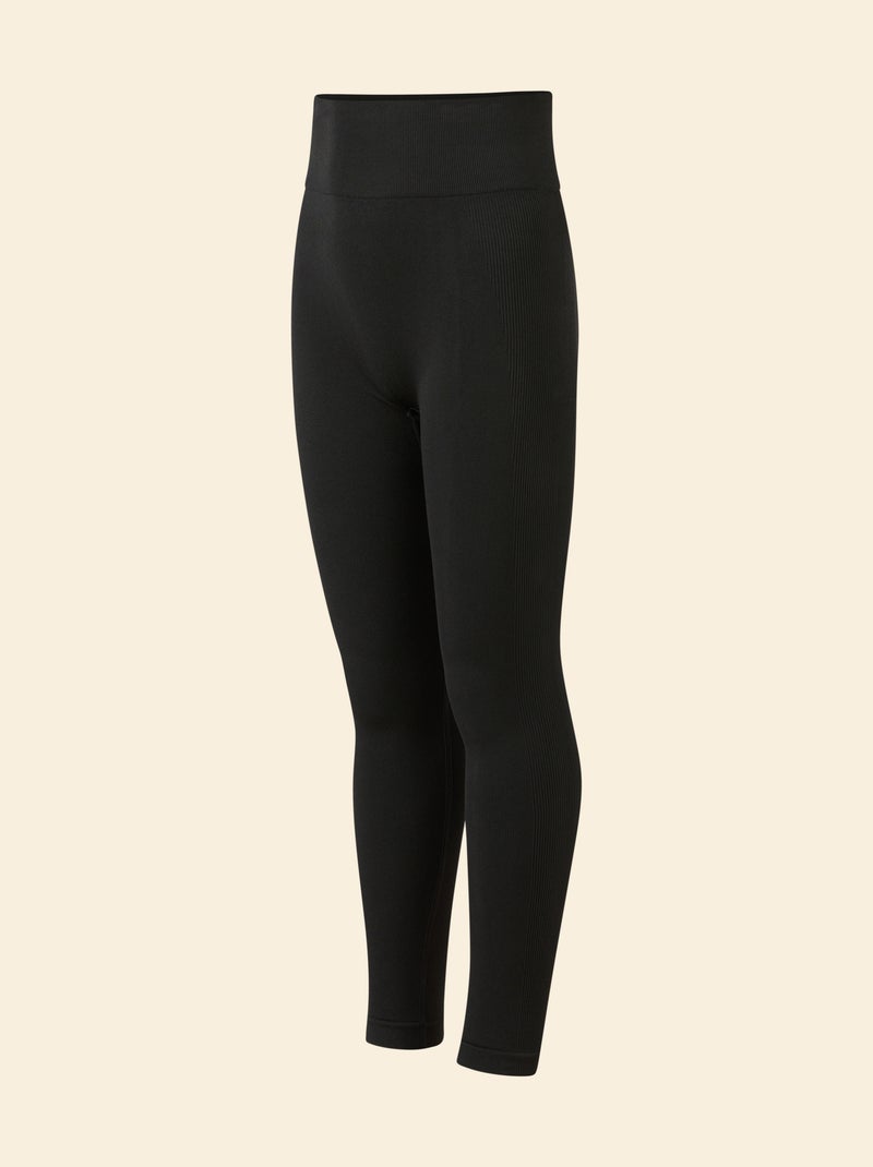 Leggings sportivi a costine - (ekstract) Nero - Kiabi