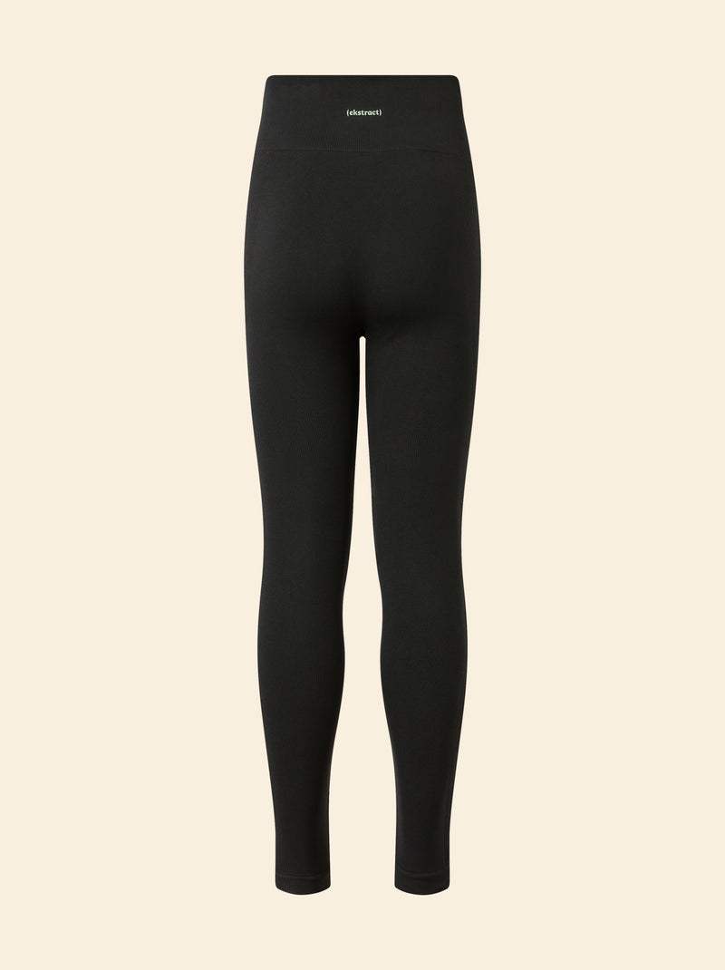 Leggings sportivi a costine - (ekstract) Nero - Kiabi