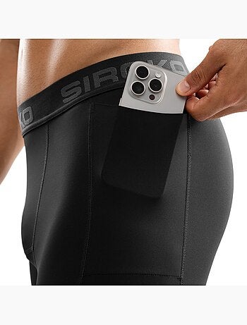 Leggings sportivi a tre quarti da uomo fitness uomo enlli