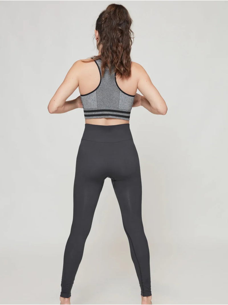 Leggings sportivi ad alta compressione Nero - Kiabi