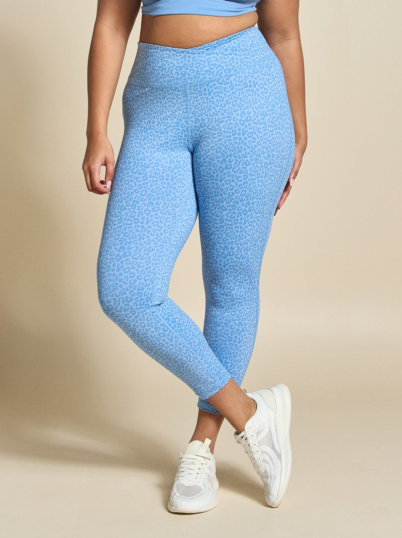 Leggings sportivi con stampa leopardata - (ekstract) Blu - Kiabi