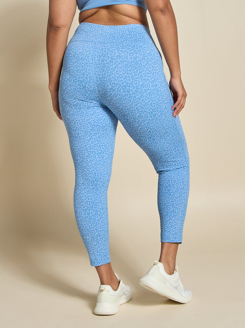 Leggings sportivi con stampa leopardata - (ekstract) Blu - Kiabi