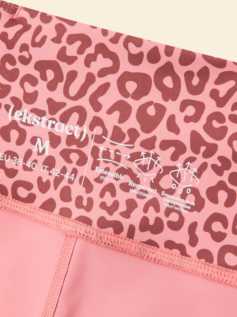 Leggings sportivi con stampa leopardata - (ekstract) Rosa - Kiabi
