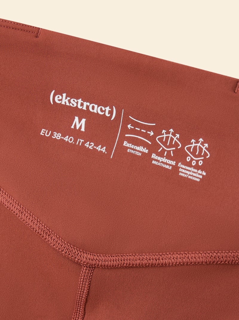 Leggings sportivi con tasche - (ekstract) Marrone - Kiabi
