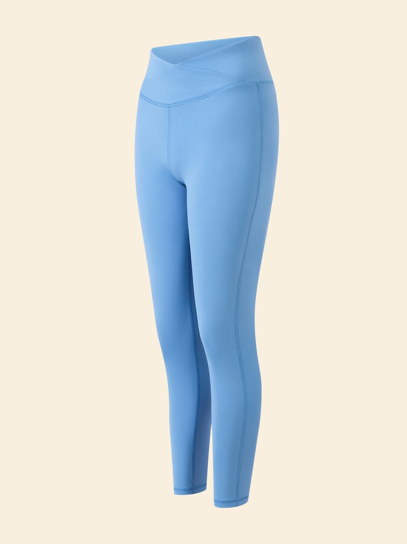Leggings sportivi con vita incrociata - (ekstract) Blu - Kiabi