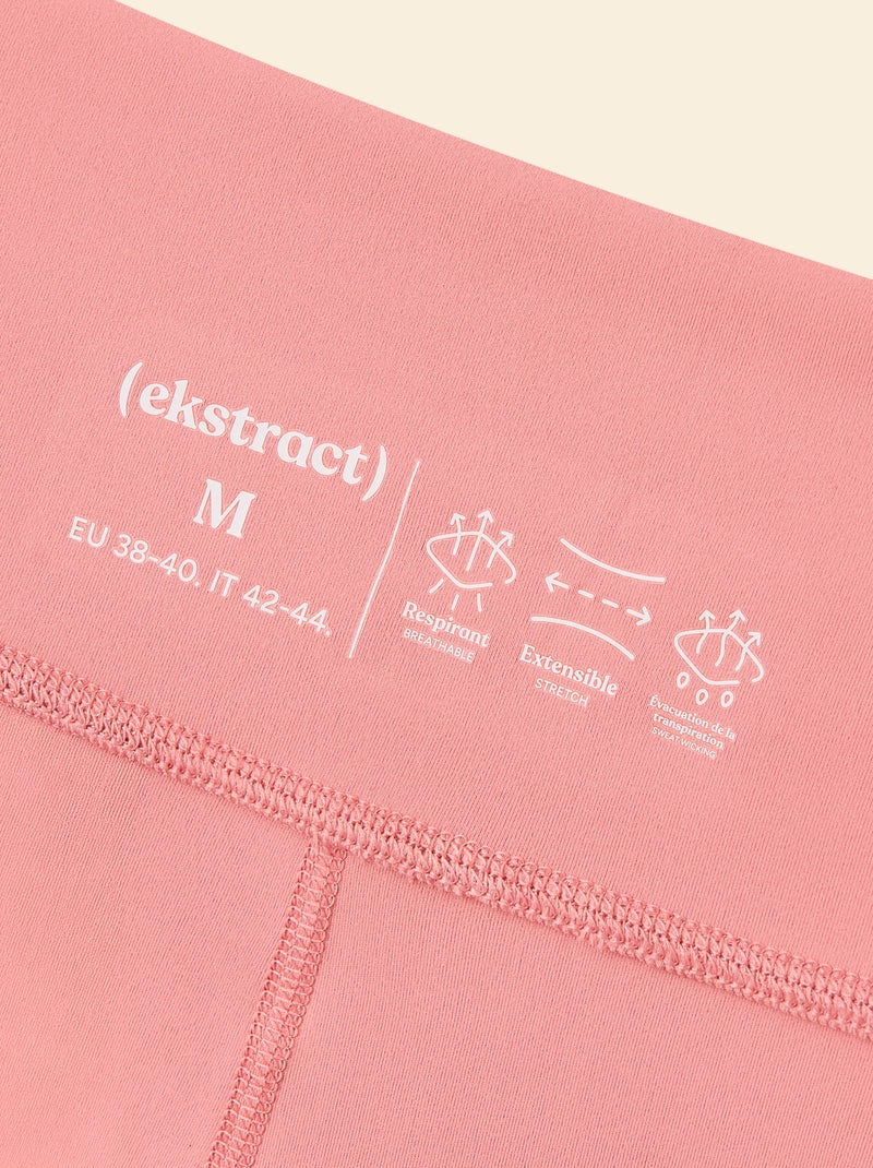 Leggings sportivi con vita incrociata - (ekstract) Rosa - Kiabi