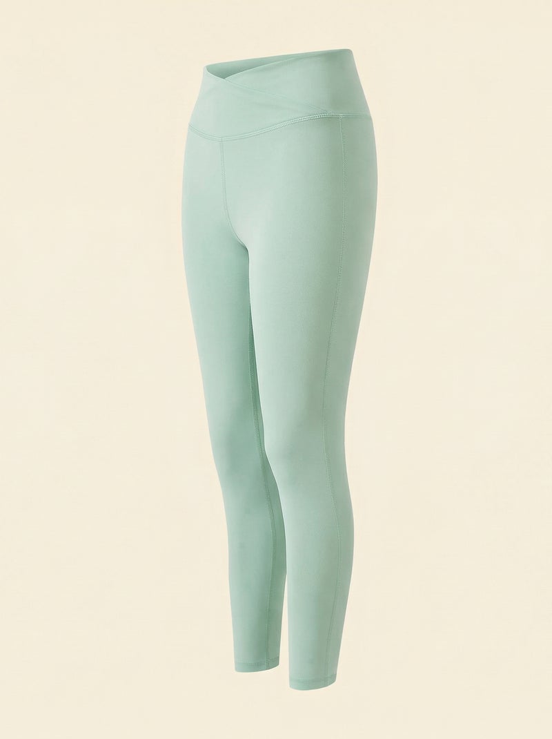 Leggings sportivi con vita incrociata - (ekstract) Verde - Kiabi