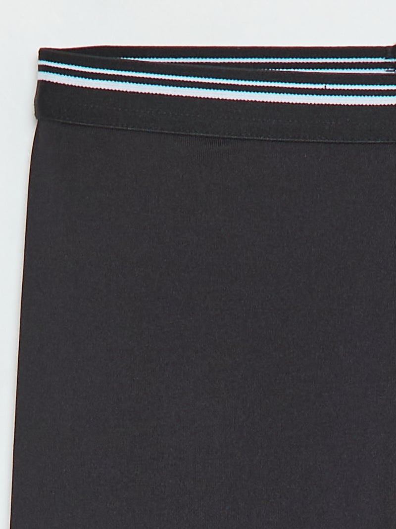 Leggings sportivi in tessuto stretch Nero - Kiabi