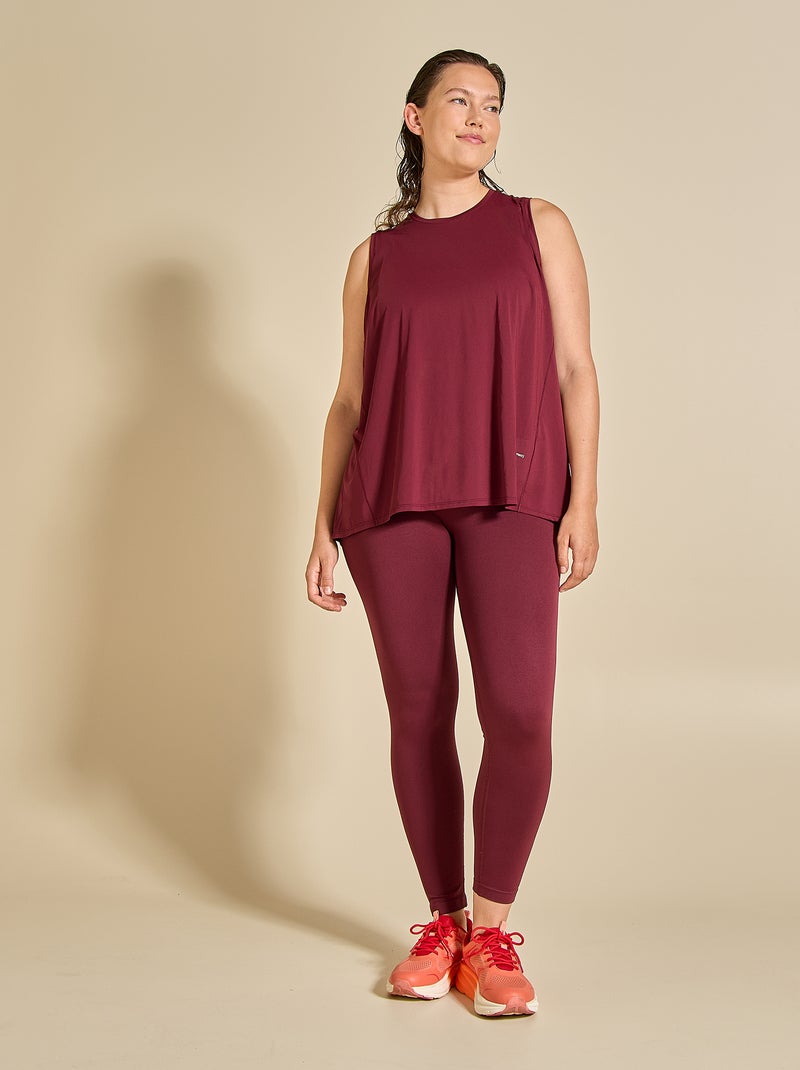 Leggings sportivi modellanti - (ekstract) Bordeaux - Kiabi