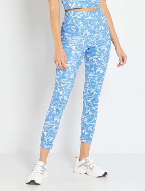 Leggings sportivi stampati - BLU - Kiabi - 15.00€