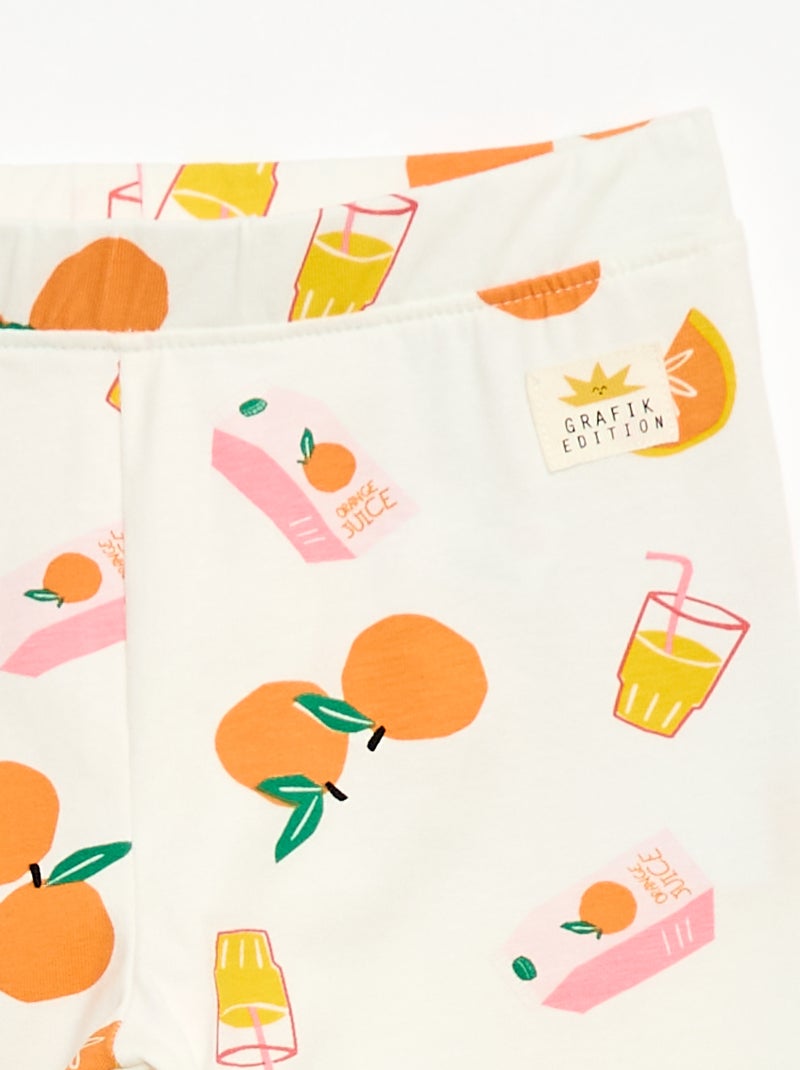 Leggings stampati - Grafik Edition Bianco - Kiabi
