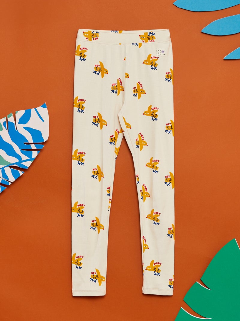 Leggings stampati - Graphik Edition BIANCO - Kiabi