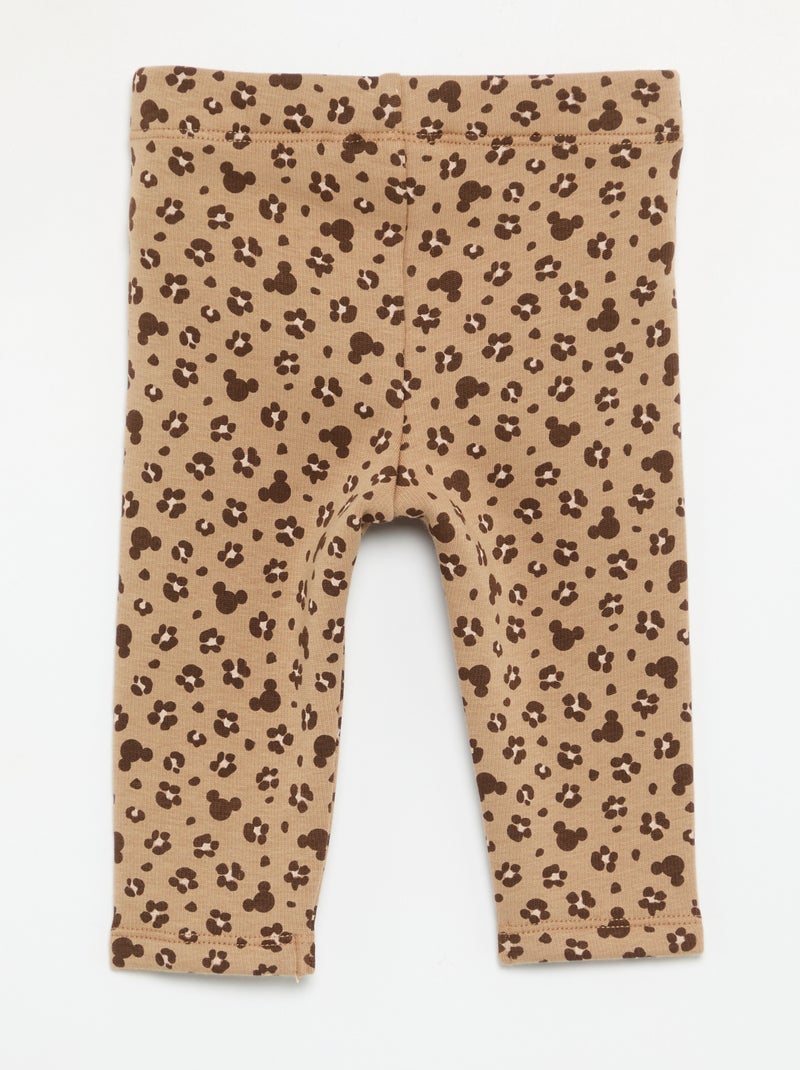 Leggings stampati 'Disney' Marrone - Kiabi