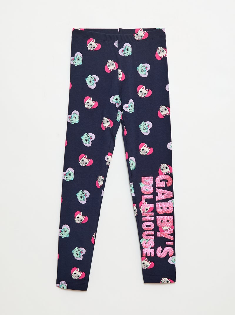 Leggings stampati in cotone 'Gabby's dollhouse' Blu - Kiabi