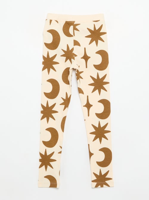 Leggings stampati in maglia a costine - Kiabi