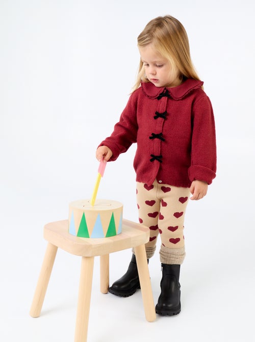 Leggings stampati in maglia compatta - Kiabi