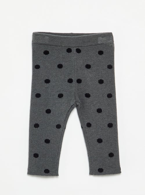 Leggings stampati in maglia compatta - Kiabi