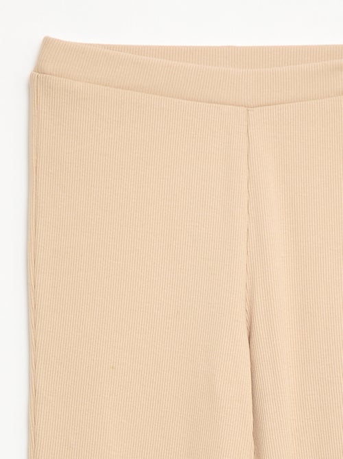 Leggings svasati a coste - Kiabi