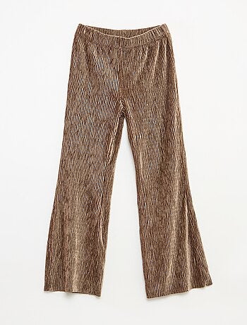 Leggings svasati in velluto testurizzato