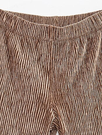 Leggings svasati in velluto testurizzato