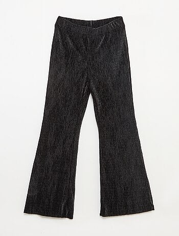 Leggings svasati in velluto testurizzato