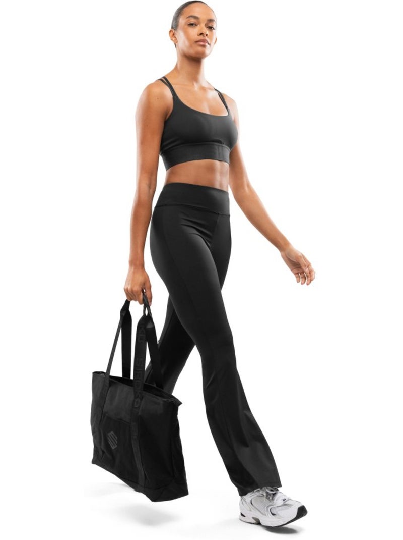 Leggings svasati lunghi da allenamento da donna fitness donna icardi Nero - Kiabi
