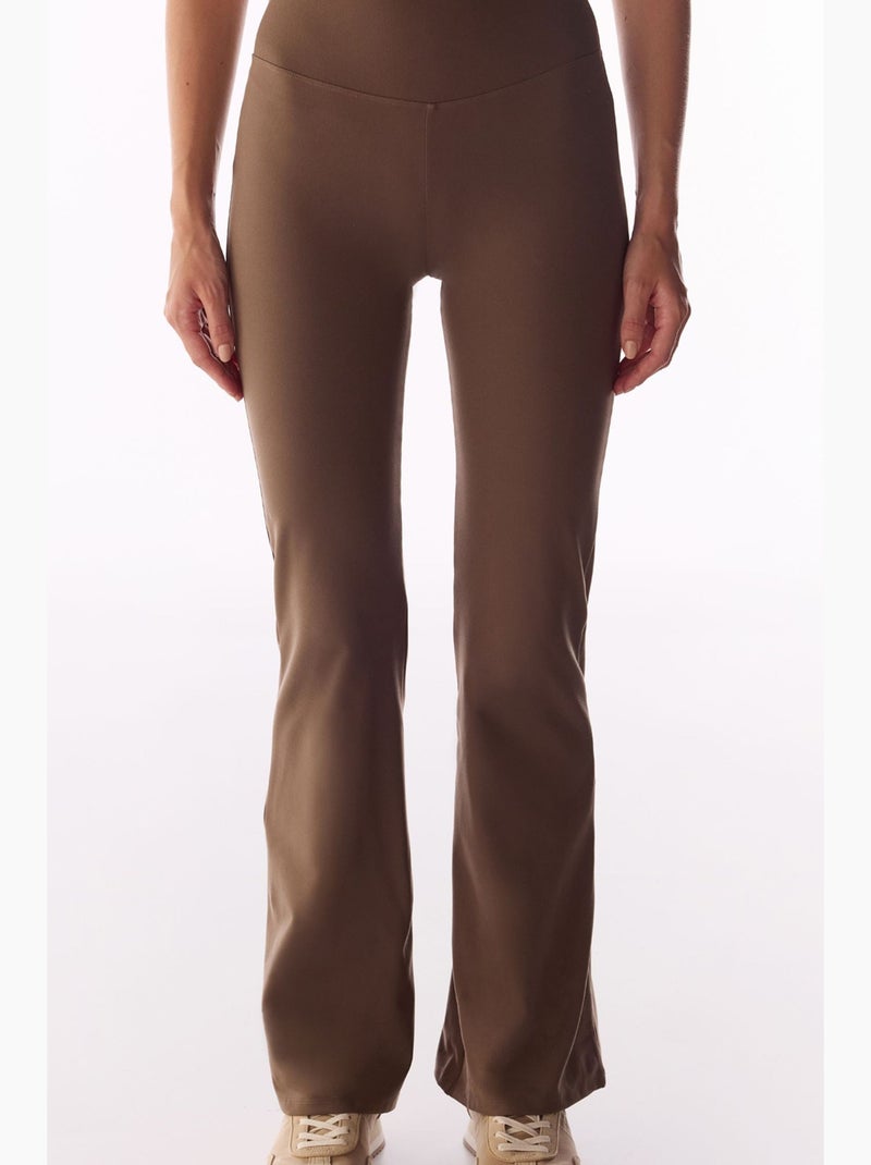 Leggings svasati soft feel penti Marrone - Kiabi