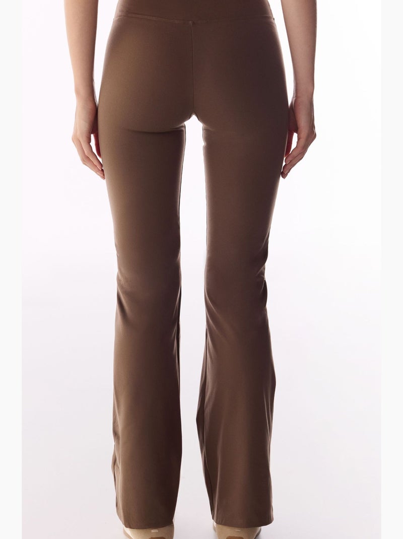 Leggings svasati soft feel penti Marrone - Kiabi