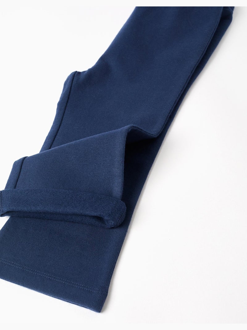 Leggings svasati spazzolati Blu scuro - Kiabi