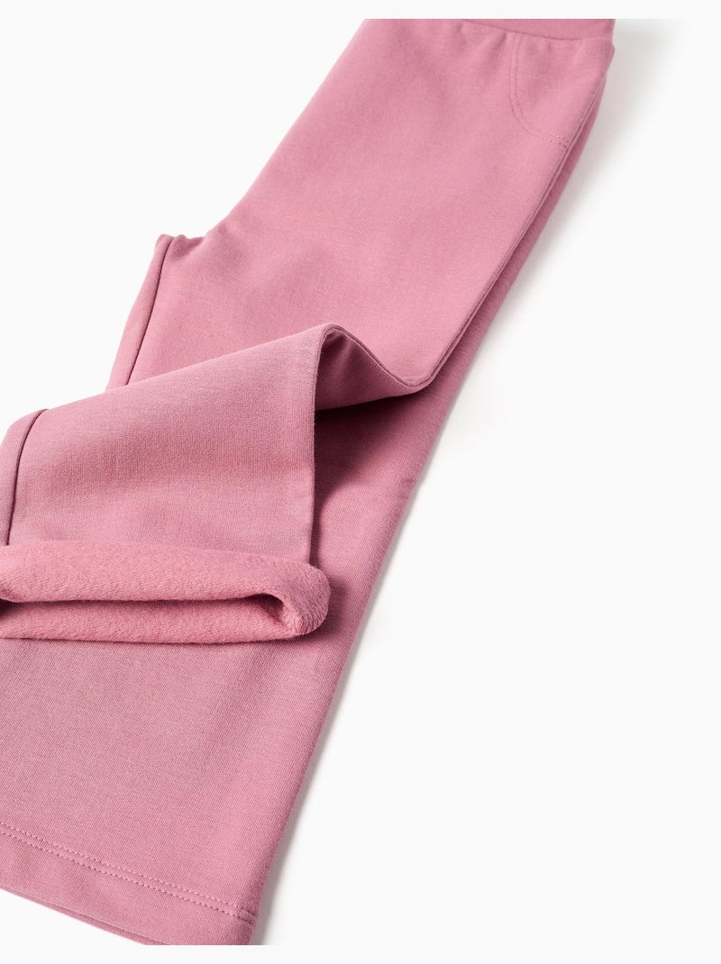 Leggings svasati spazzolati Rosa scuro - Kiabi