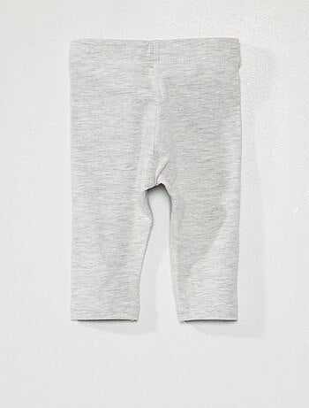 Leggings tinta unita in maglia jersey