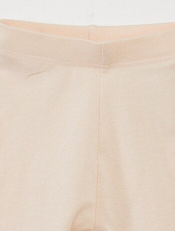 Leggings tinta unita in maglia jersey