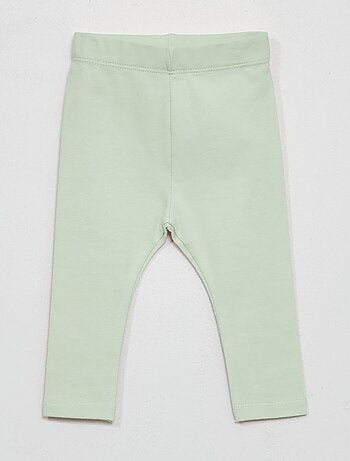Leggings tinta unita in maglia jersey