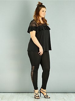 Leggings traforati pizzo - Kiabi