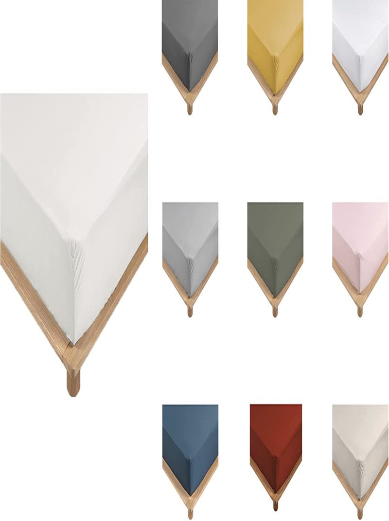 Lenzuola con angoli in percalle di cotone LIA PROMO LINGE Bianco - Kiabi